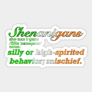 Shenanigans Definition Sticker